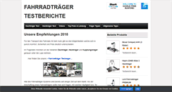 Desktop Screenshot of fahrradtraeger-test.de