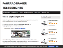 Tablet Screenshot of fahrradtraeger-test.de